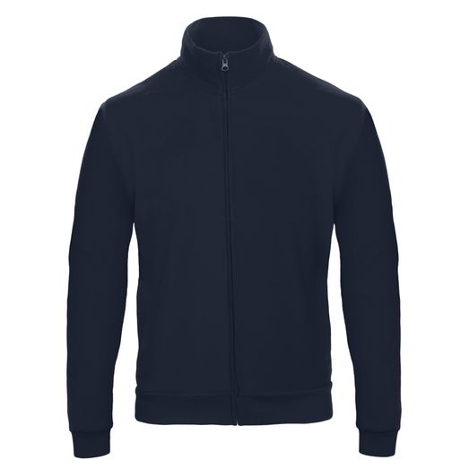 B&amp;C Unisex ID.206 50/50 Full Zip Sweat Jacket Navy Blue