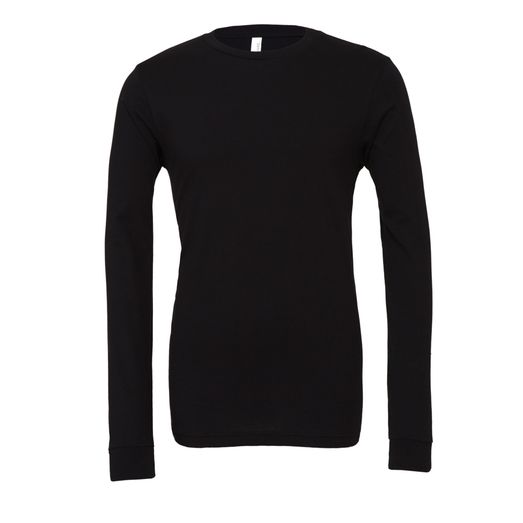 Bella Unisex Jersey Long Sleeve Tee Black