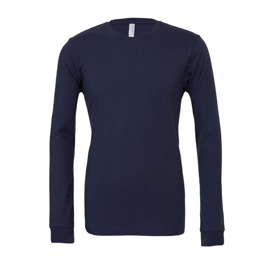 Bella Unisex Jersey Long Sleeve Tee Navy Blue