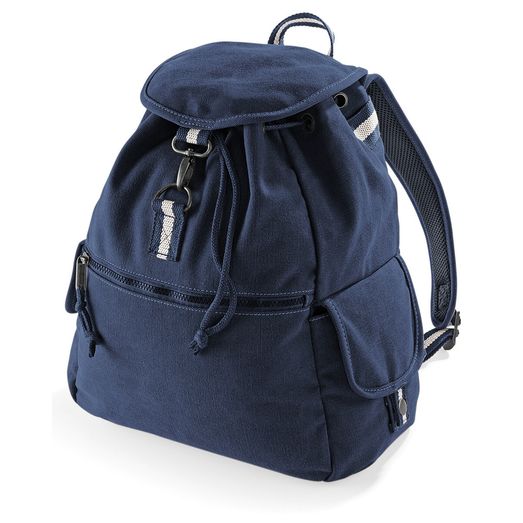 Quadra Vintage Canvas Backpack Vintage Oxford Navy