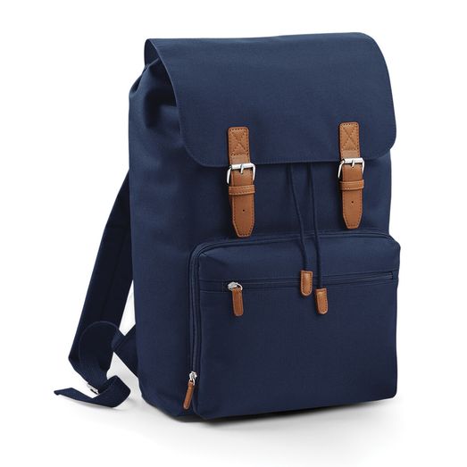 Bagbase Vintage Laptop Backpack French Navy