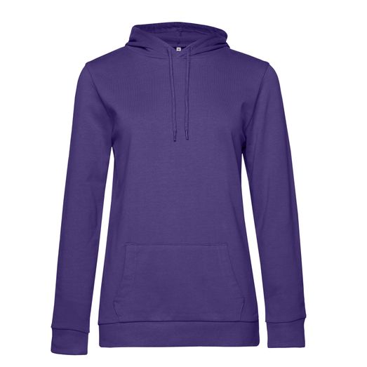 B&amp;C Women's #Hooded Sweat Radiant Purple