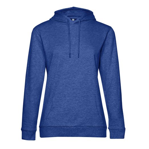 B&amp;C Women's #Hooded Sweat Heather Royal Blue