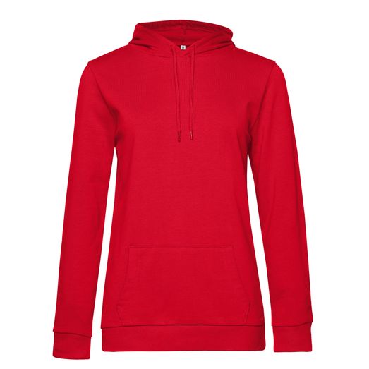 B&amp;C Women's #Hooded Sweat Red