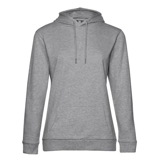 B&amp;C Women's #Hooded Sweat Heather Grey