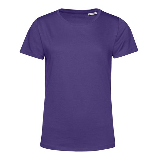 B&amp;C Women's #Organic E150 Tee Radiant Purple