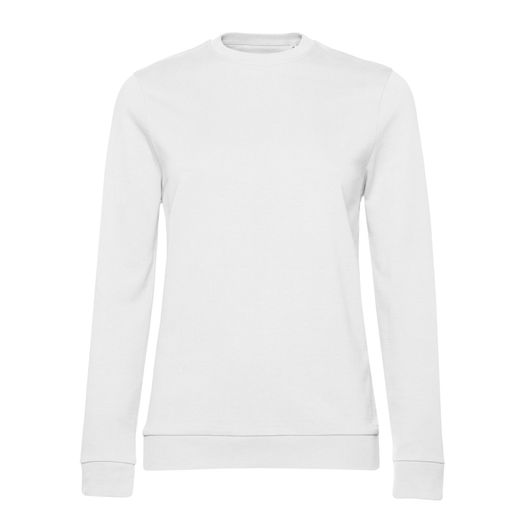 B&amp;C Women's #Set In Sweatshirt White