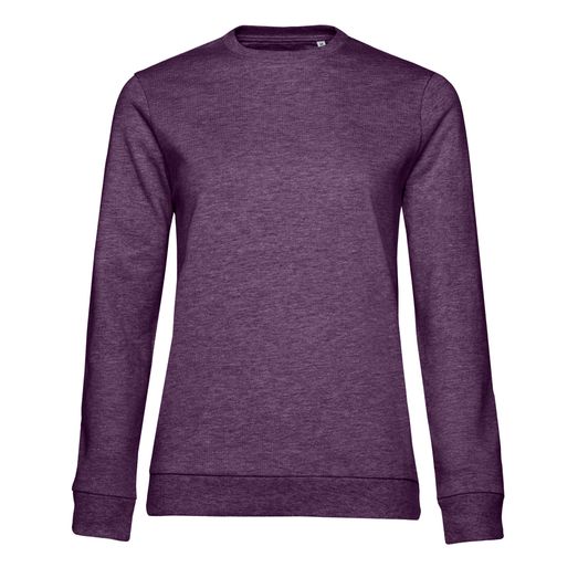 B&amp;C Women's #Set In Sweatshirt Heather Purple