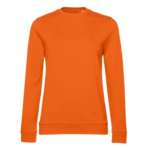 B&amp;C Women's #Set In Sweatshirt Pure Orange