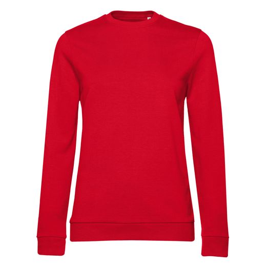B&amp;C Women's #Set In Sweatshirt Red