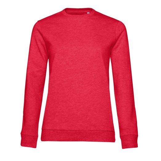 B&amp;C Women's #Set In Sweatshirt Heather Red