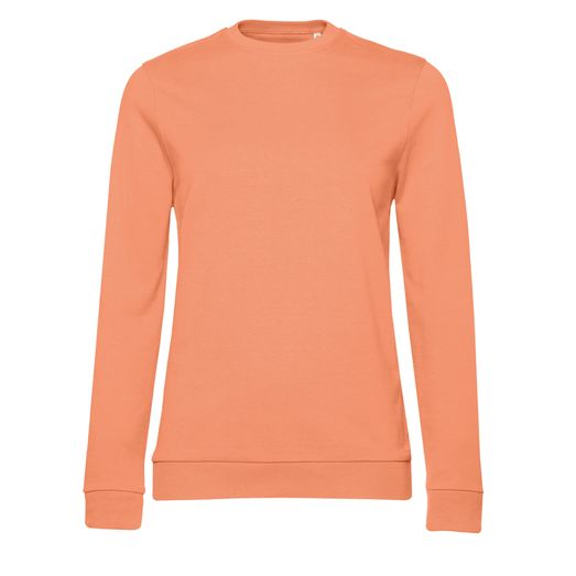 B&amp;C Women's #Set In Sweatshirt Melon Orange
