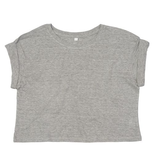 Mantis Women's Crop Top T Heather Grey Melange