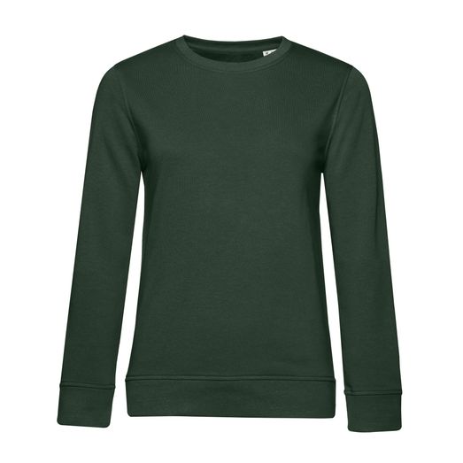 B&amp;C Women's Organic Crew Neck Sweat Forest Green