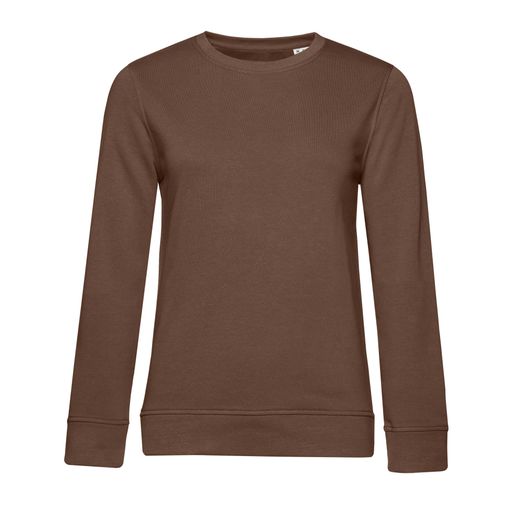 B&amp;C Women's Organic Crew Neck Sweat Mocha