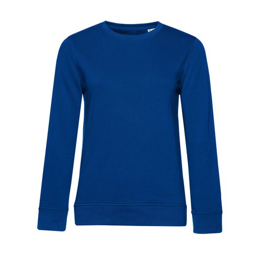 B&amp;C Women's Organic Crew Neck Sweat Royal Blue
