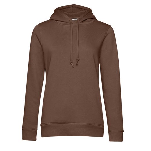 B&amp;C Women's Organic Hooded Sweat Mocha