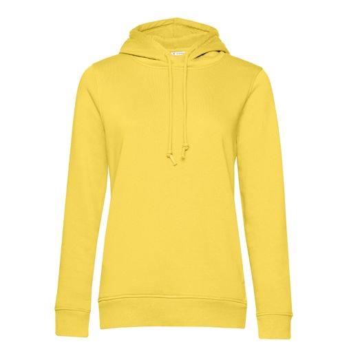 B&amp;C Women's Organic Hooded Sweat Yellow Fizz