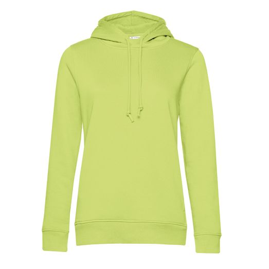 B&amp;C Women's Organic Hooded Sweat Lime