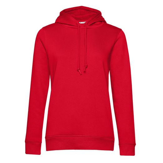 B&amp;C Women's Organic Hooded Sweat Red