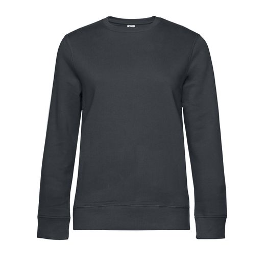 B&amp;C Women's Queen Crew Neck Sweat Asphalt