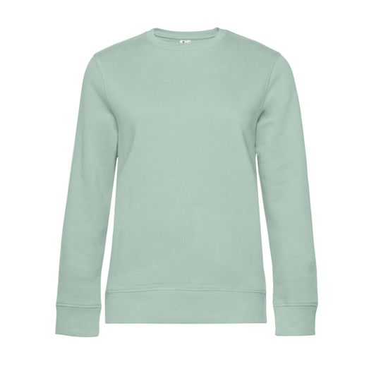 B&amp;C Women's Queen Crew Neck Sweat Aqua Green