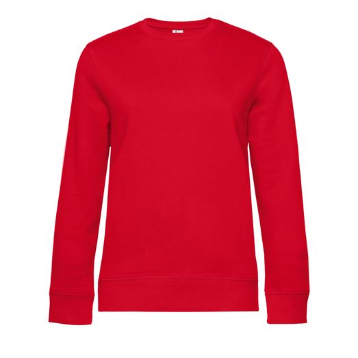 B&amp;C Women's Queen Crew Neck Sweat Red