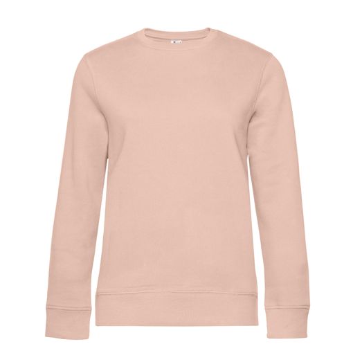 B&amp;C Women's Queen Crew Neck Sweat Soft Rose