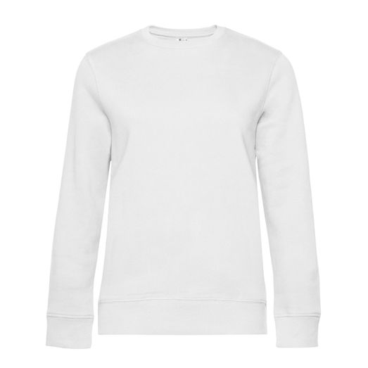 B&amp;C Women's Queen Crew Neck Sweat White