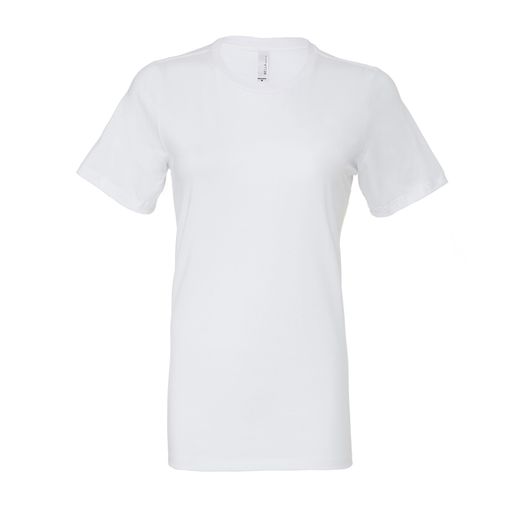 Bella Women's Relaxed Jersey Short Sleeve Tee White