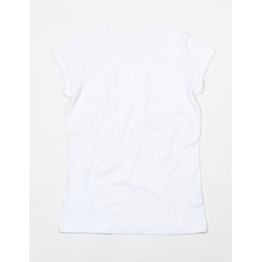 Mantis Women's Roll Sleeve T White