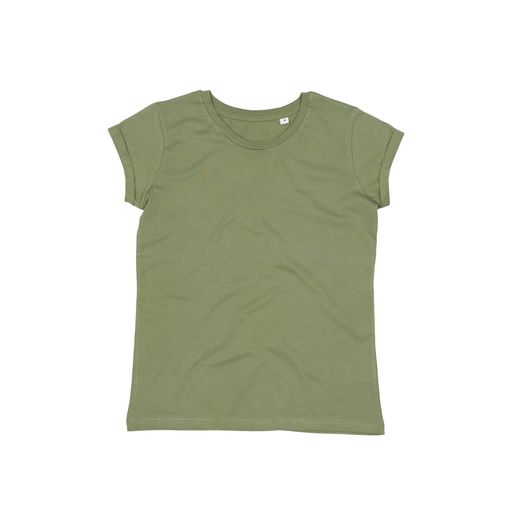 Mantis Women's Roll Sleeve T Soft Olive Green