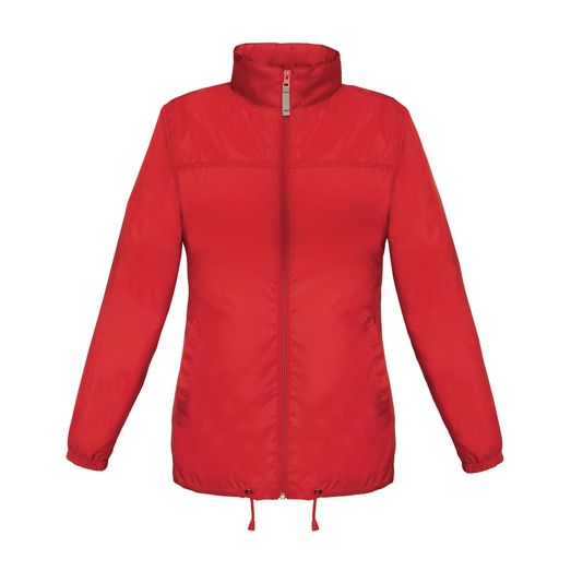 B&amp;C Women's Sirocco Windbreaker Jacket Red