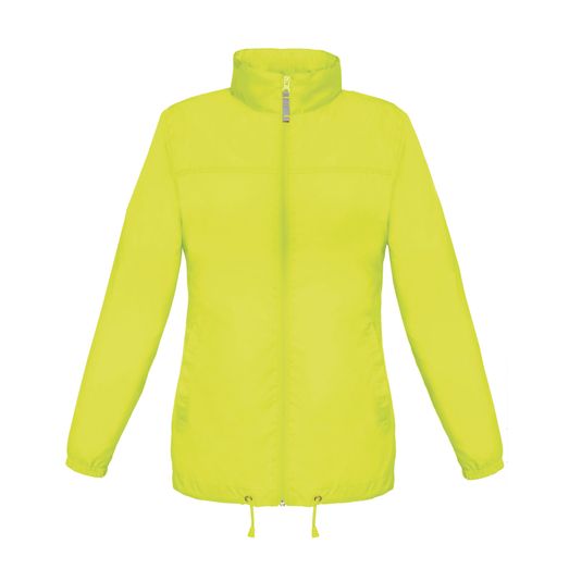 B&amp;C Women's Sirocco Windbreaker Jacket Ultra Yellow