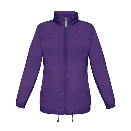 B&amp;C Women's Sirocco Windbreaker Jacket Purple