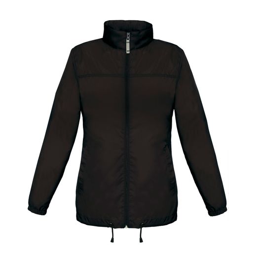 B&amp;C Women's Sirocco Windbreaker Jacket Black