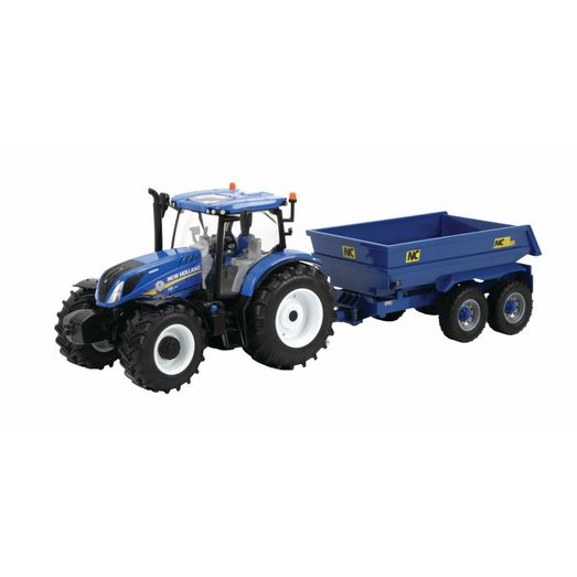 Britains New Holland T6 Tractor + NC Tilt Dumper Trailer Set