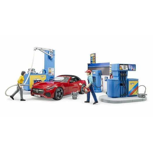 Bruder Petrol Station and Car Wash 1:16
