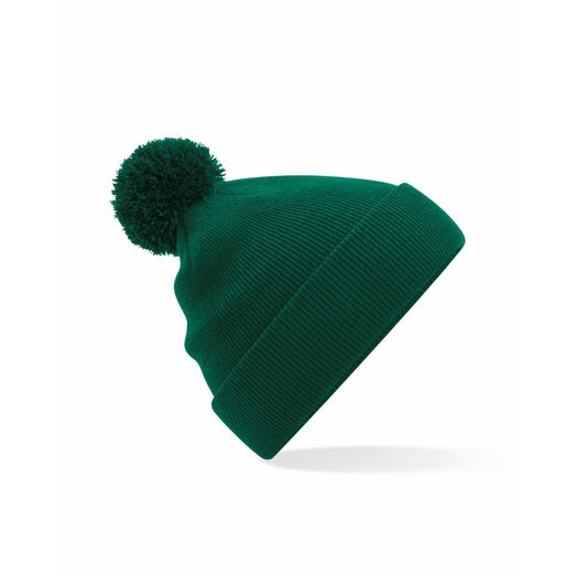 Beechfield  Junior Original Pompom Beanie Bottle Green