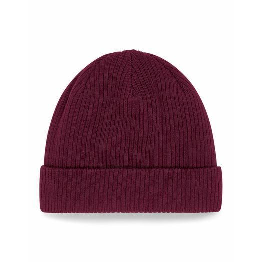 Beechfield  Organic Cotton Beanie Burgundy