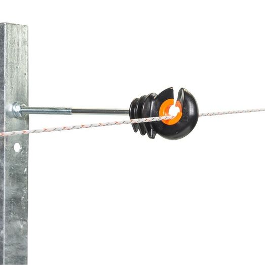 20 x Gallagher XDI offset bolt-on insulator 10cm/M6