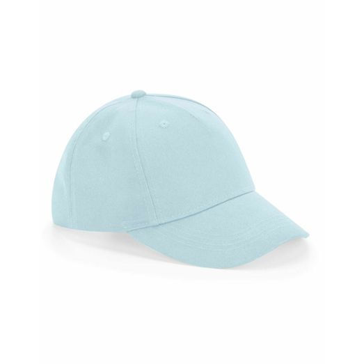 Beechfield  Junior Organic Cotton 5 Panel Cap Powder Blue