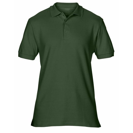 Gildan Premium Cotton® Adult Double Piqué Polo Forest Green