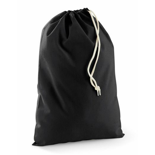 Westford Mill Recycled Cotton Stuff Bag Black