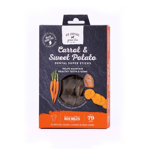Go Native Carrot &amp; Sweet Potato Dental Super Snacks