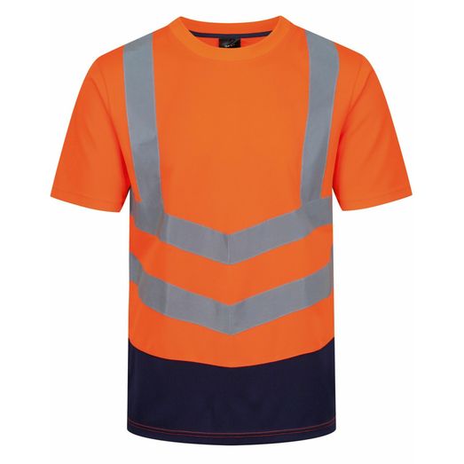 Regatta High Visibility Pro Hi Vis Tee Hi Vis Orange/Navy