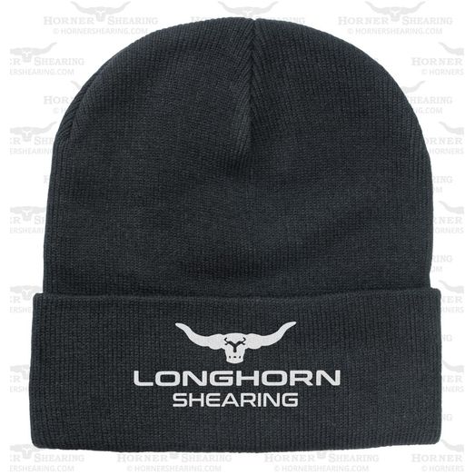 Longhorn Beanie Hat Black