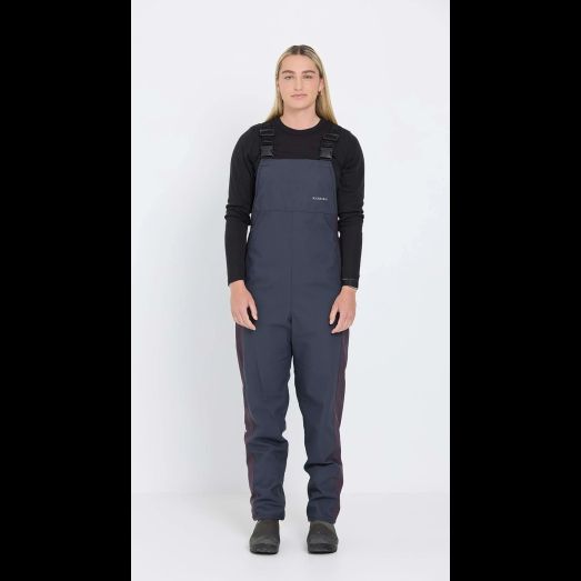 Kaiwaka Stormforce Ladies Bib + Brace Waterproof Overtrousers Blue