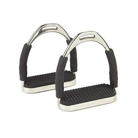 JHL Flexible Stirrups Black &amp; Chrome