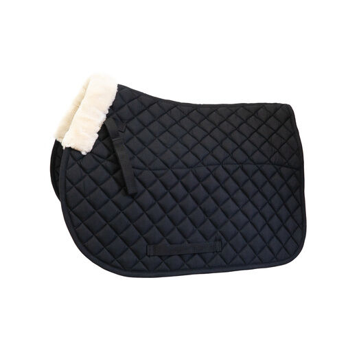 Mark Todd Deluxe Fleece Lined Saddle Pad Black/Natural